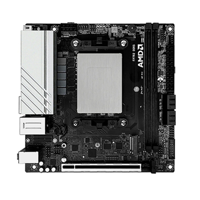Cheap AMD R9 7940HS 7 7840HS ES Gaming Mini Pc 2 NVMe 4 SATA3.0 1x PCIE X8 2x DDR5 2x2.5G LAN 17x17 ITX Desktop Pc Mainboard