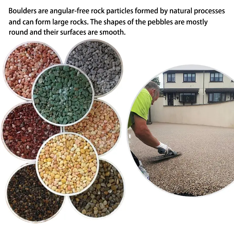 Decorative Stone Gravel Natural Marble Colored