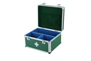 Caja de aluminio para botiquín de primeros auxilios, con herrajes metálicos - Product Image 4