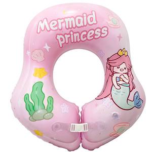 0-6 महीने के लिए नवजात स्वीमिंग गर्दन की अंगूठी-एंटी-रोलोवर डिजाइन, प्रेस-टू-फुला बेबी स्नान कॉलर - Product Image 3