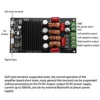Amplificateur numérique HIFI haute puissance 2 canaux SAMP-100 2x300W 600W TPA3255