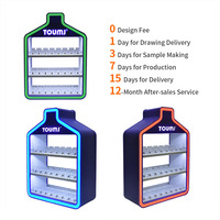 Sunyu Display OEM Conception personnalisée gratuite Étalage de boutique de tabac en acrylique avec éclairage LED RVB Étalage de cigarettes pour boutique de cigarettes