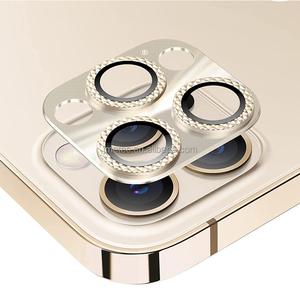 Telefono in metallo diamante obiettivo di protezione completa brillante occhi d'aquila anello per fotocamera <span class=keywords><strong>Mobile</strong></span> protettore per iphone 13 11 12 15 - Product Image 1