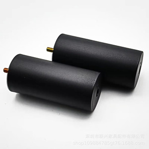 Pieds de canapé ronds en plastique Lianxing 60x57x130mm, vis M8, pieds de meubles noirs - Product Image 3