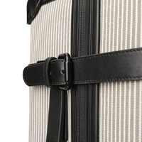 Valise à roulettes vintage en toile rétro personnalisée, bagage de cabine pour le travail, les voyages d'affaires