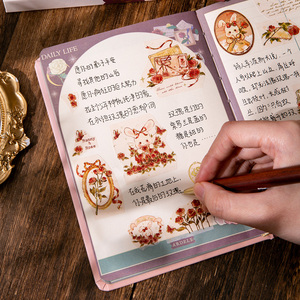 Taccuino Deluxe con Copertina Rigida - Serie 'Adele's Rose Manor', Pagina Pop-Up 3D e Copertina con Stampa in Lamina Dorata, Diario di Lusso - Product Image 5