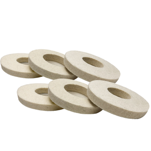 Disco de Pulido de Fieltro de Lana <span class=keywords><strong>Areal</strong></span> de 4 Pulgadas (100 mm), Grosor de 6.0 mm, Dureza Media, Personalizable OEM, para Pulir Vidrio, 1 Año de Garantía - Product Image 1