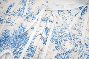 Corset à licou à fleurs vintage haut court pour femme <span class=keywords><strong>Bustier</strong></span> <span class=keywords><strong>médiéval</strong></span> de la Renaissance élégant à fermeture éclair latérale à lacets Corset gilet - Product Image 5