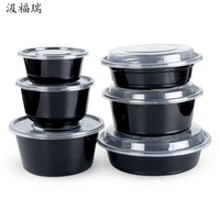Boîte à lunch pliable jetable en PP, couvercle compatible micro-ondes, récipient transparent en plastique pour plats à emporter, nouilles, pain