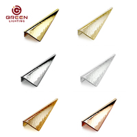 Lustre moderne à LED or personnalisable pour le salon Lustre en verre contemporain et lampes suspendues