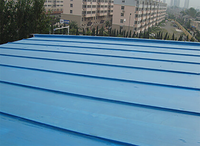 Revêtement acrylique imperméable bleu GX104, membrane sans joint à haute teneur en solides pour toiture d'entrepôt industriel