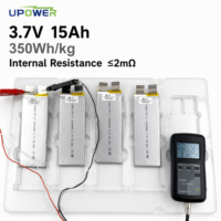 Sel Baterai Pouch NMC ULi 350Wh/kg 3.7V 15Ah Densitas Energi Tinggi untuk UAV Drone Robotika