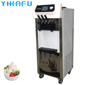 Hot bán thương mại tự động <span class=keywords><strong>Cone</strong></span> dọc ba đầu mềm Máy làm kem với sữa & nước 18-28l/h Công suất 220V - Product Image 3