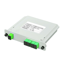 Boîtier de distribution FTTH ODN 1x4 SC/APC avec séparateur PLC à faible PDL, type cassette enfichable
