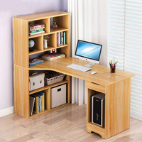 Bureau d'ordinateur moderne en bois blanc pour étudiants, petit et peu encombrant, avec organisateur, idéal pour la maison ou le bureau commercial en Chine