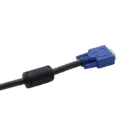 KAICAP USBVGA4N1A6 Adaptor KVM Switch USB VGA 4-in-1 dengan Audio dan Mikrofon Adaptor Perjalanan Universal Cetakan Pribadi
