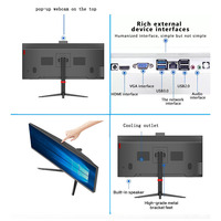 2024 Usine Vente Gaming High Gragichs Ordinateur de bureau 24 27 pouces dans tout-en-un PC i9 i7 AIO Gamer Monoblock 2K