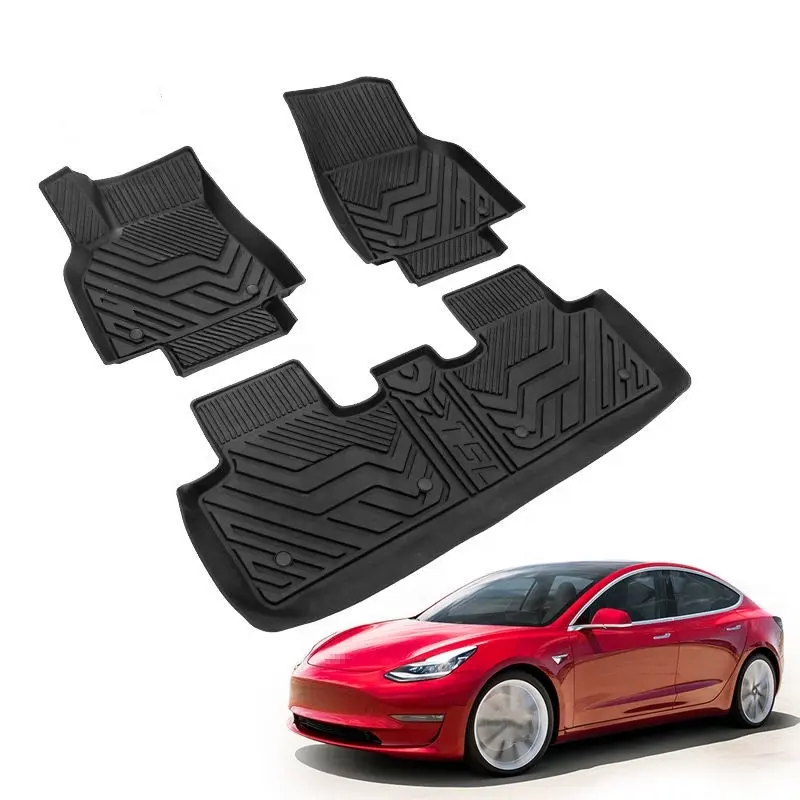 Good Quality Factory Directly TPE All Weather 3D Carpet Car Floor Mat for Tesla Model Y