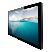 Kiosque publicitaire extérieur étanche IP65 avec écran tactile LCD de 65 pouces, PC tout-en-un, moniteurs publicitaires