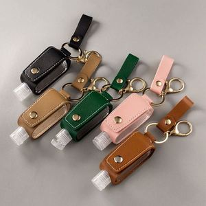 Wholesale <b>Mini</b> Portable 30Ml Travel Spray <b>Bottle</b> UV Sanitizing Leather Hand Holder Keychain - Product Image 2