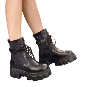 Winter British Gear Sole for Chunky Sole Comfortable Flats Ankle Women Boots Rubber Outsole - Product Image 5