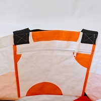 Sac fourre-tout personnalisé en PP tissé, écologique, avec finition brillante, impression CMJN, doubles poignées longues et courtes, logo brodé cousu