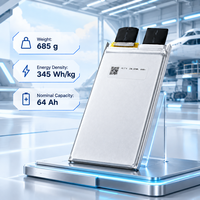 Sel Baterai Solid State Energi Tinggi YJ Power 345Wh/kg 64000mAh 3C Kontinu untuk Paket Drone Kustom dan Modul EVTOL