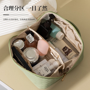 Cosmetic Bag Rectangle Waterproof Portable Travel <b>Storage</b> Large Capacity <b>Toiletry</b> Organizer Polyester Spring 2023 - Product Image 2