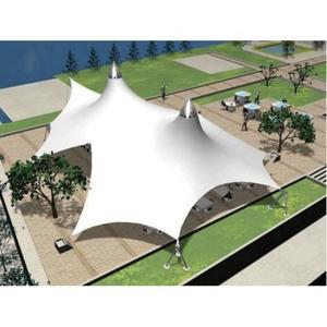 Fabricant chinois de membrane tendue en PVC PVDF ignifuge et anti-âge à montage rapide pour l'ombrage extérieur des paysages - Product Image 3