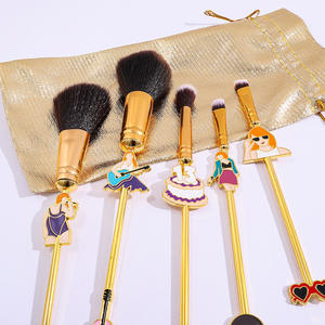 5 uds <span class=keywords><strong>Taylor</strong></span> Modeling <span class=keywords><strong>Swift</strong></span> modelado pincel de maquillaje mango de Metal dorado juego de pinceles de maquillaje regalos de celebridades - Product Image 6