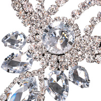 Parure de bijoux de mariée de luxe multicouche avec collier et boucles d'oreilles en strass en forme de goutte pour femme - Cadeau de mariage et de fiançailles