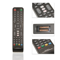 Télécommande TV AD-UL201+X compatible avec les téléviseurs LCD domestiques génériques, configuration à une touche, universelle