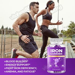 Vitahealthy - Gomitas de Hierro al por Mayor, Multivitamínicas, Apoyo Energético, Suplemento Dietético, Vitamina C, Gomitas de Hierro Veganas con Sabor a Fruta - Product Image 3