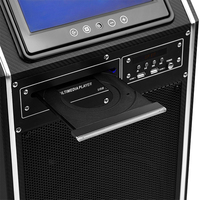 MÚLTIPLES FORMATOS 10 Reproductor de DVD Altavoz profesional 10 pulgadas Woofer Trolley DisCo Box Sistema PA Altavoces con pantalla TFT de 9''