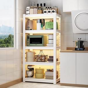 Support de rangement de cuisine en acier au carbone noir Offres Spéciales Type debout en métal étagère de four à <span class=keywords><strong>micro</strong></span>-ondes - Product Image 5