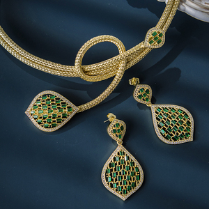 ग्रीन जिरकॉन सांप की शादी की पार्टी वैलेंटाइन डे गिफ्ट में महिलाओं के लिए हैंडमेड लग्जरी लग्जरी - Product Image 4
