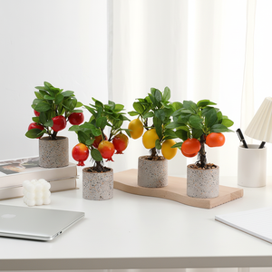 Mini Árbol de Frutas Artificial en Maceta para Decoración de Bodas, Hogar y Oficina, para Navidad, Graduación y Año Nuevo Chino - Product Image 1