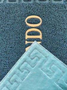 Tapis en PVC modernes antidérapants et résistants à la corrosion, tapis d'entrée personnalisés avec logo, tapis de porte d'entrée embossés pour la maison - Product Image 3