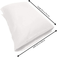 Ensemble de literie d'hôtel moderne rectangulaire tissé sur mesure, antistatique, 100% polyester, taie d'oreiller blanche