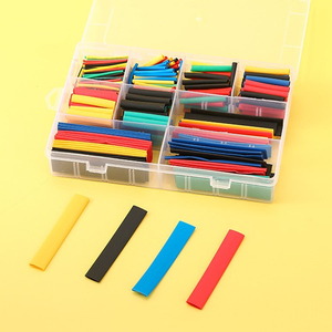 Kit <span class=keywords><strong>Guaina</strong></span> Termorestringente PE 328 Pezzi, Tubi Termorestringenti per Cablaggio Auto 2:1, Guaine Colorate Termoretraibili - Product Image 1