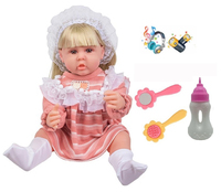 Muñecas Reborn de Silicona de Cuerpo Completo, Populares, Grandes, de 24 Pulgadas, Bebé Recién Nacida, Muñeca Realista Eléctrica con Sonidos de Llanto y Estornudo