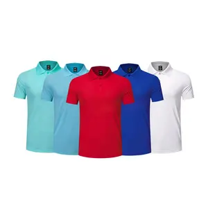 High Quality Tennis Short Sleeve Plus Size Quick Dry Shirt Sports Quick Dry Golf Polo Top sport color polo shirt For men