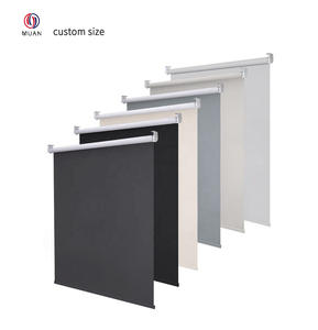 ستائر تعتيم دوارة للنوافذ الفرنسية للاستخدام المنزلي والتجاري الحديث، بسلسلة خرز 28 ملم، تشغيل يدوي، متينة وصديقة للبيئة - Product Image 1