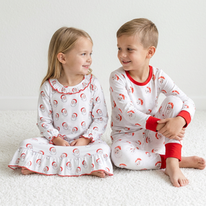 Ensemble chemise et pantalon à carreaux pour bébés filles, vêtements de pyjama pour Halloween - Product Image 3