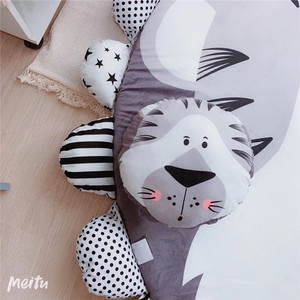 <span class=keywords><strong>Tapis</strong></span> de jeu pour bébés, <span class=keywords><strong>rond</strong></span>, lavable, motif tigre, en coton doux pour ramper, matelas de sol pour enfants - Product Image 6