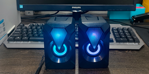 Bán buôn không thấm nước mini 2.0 loa PC phụ kiện Gamer chiếu sáng AUX 20 Máy tính để bàn Xách Tay <span class=keywords><strong>USB</strong></span> RGB loa cho PC máy tính - Product Image 6