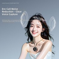 Écouteurs tour de cou 5.4 avec écran couleur, réduction de bruit ENC, 300 mAh, Type C, pour sport, course, musique et appels