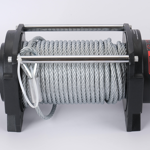 24v/12v/12v हाइड्रोलिक इलेक्ट्रिक रिमोट कंट्रोल wch 10000lbs ऑफ-रोड वाहन नाव के लिए छोटे स्व-बचाव ट्रेलर स्टील तार रस्सी - Product Image 4