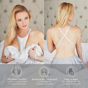 Coussin de soutien pour les seins en forme de U, couleur unie, lavable, pour les femmes souffrant de SPM et les allaitantes, confort pour les dormeurs latéraux - Product Image 5