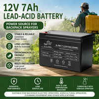 Batterie rechargeable 12V 7Ah pour pulvérisateur à dos agricole